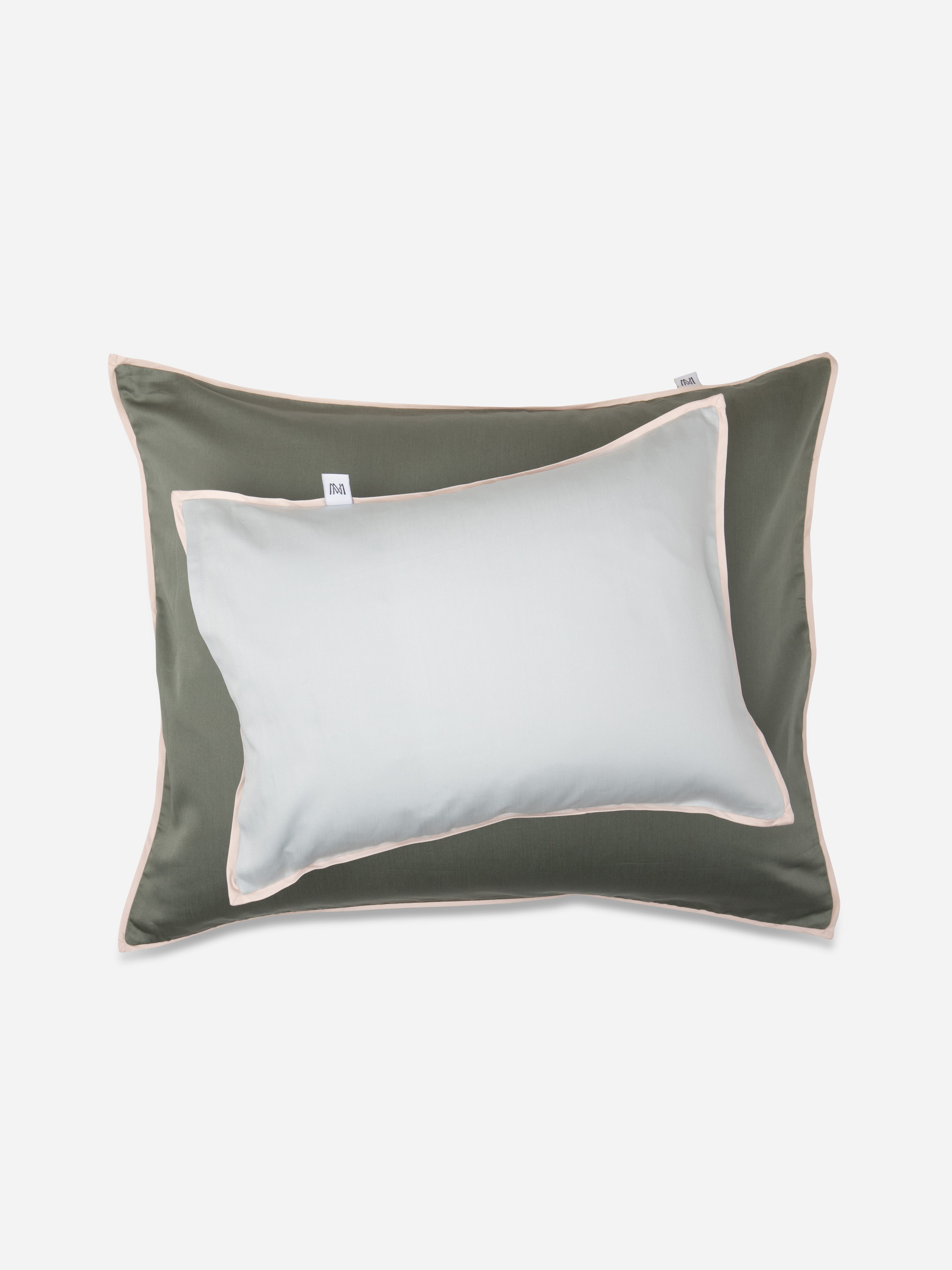 Mille Notti Duetto Örngott Grön/Ljusblå Bomull