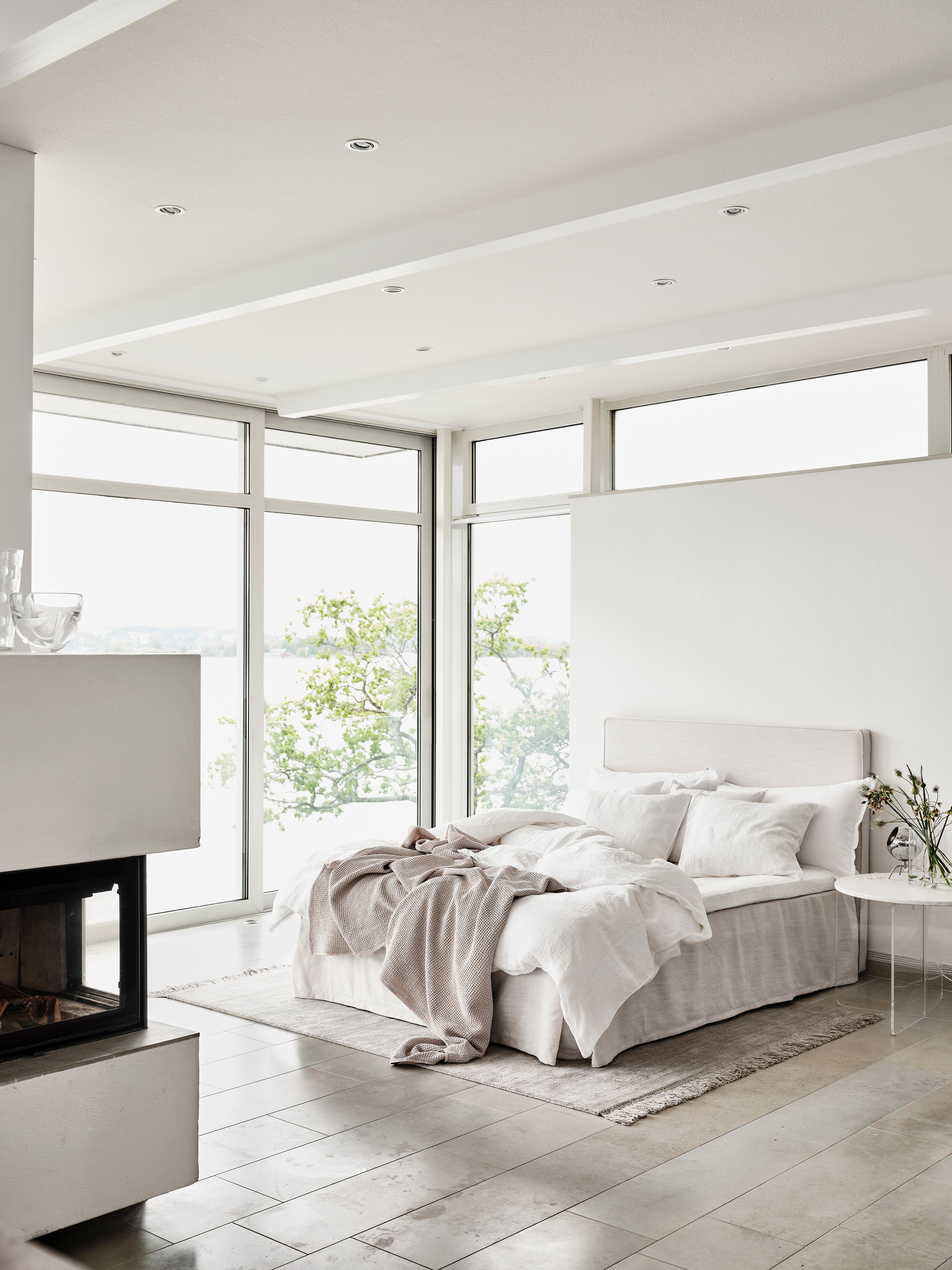 Mille Notti Lino Duvet Cover White Linen