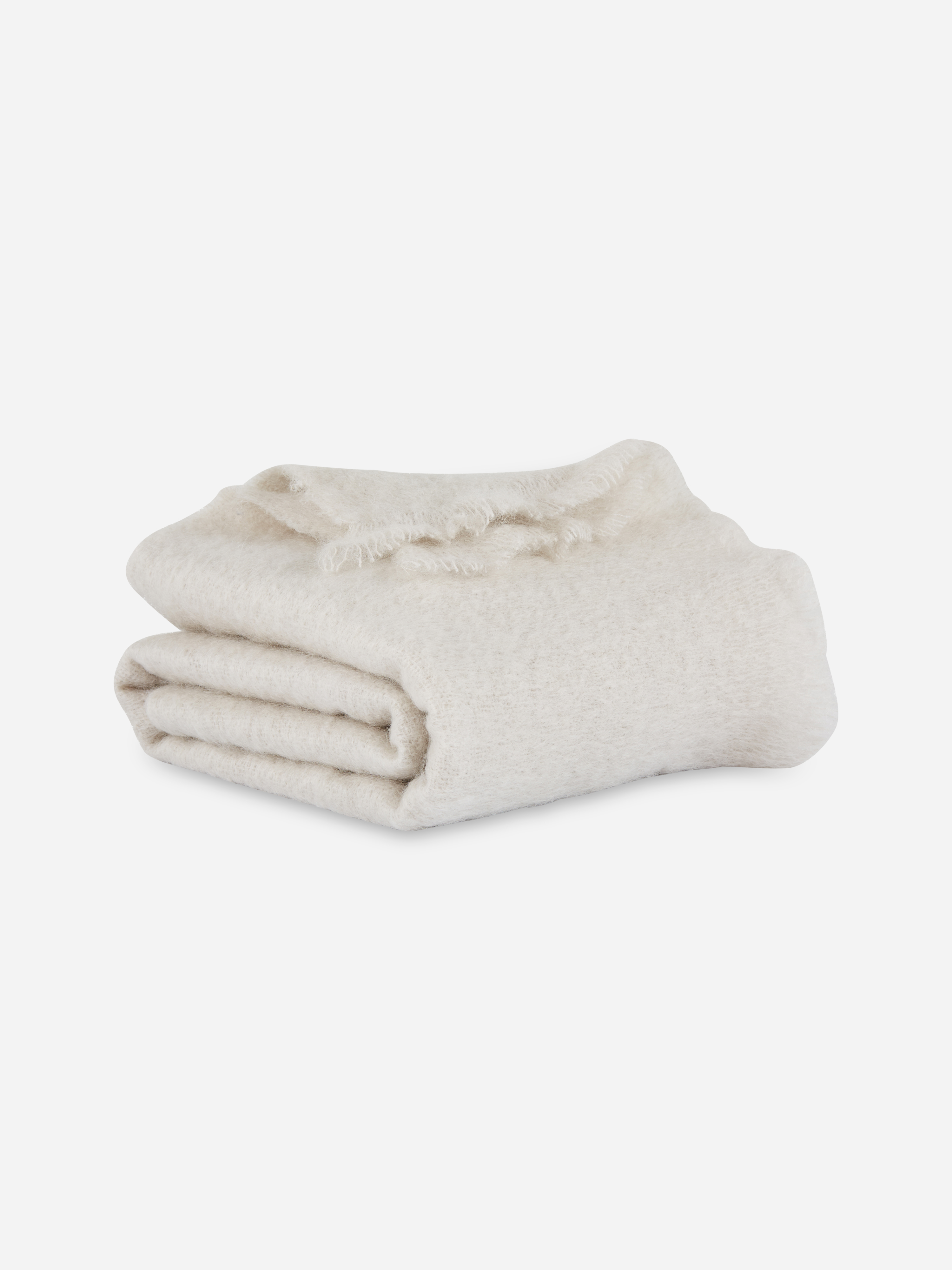 Mille Notti Senzo Pläd Offwhite Mohair/Ull/Nylon