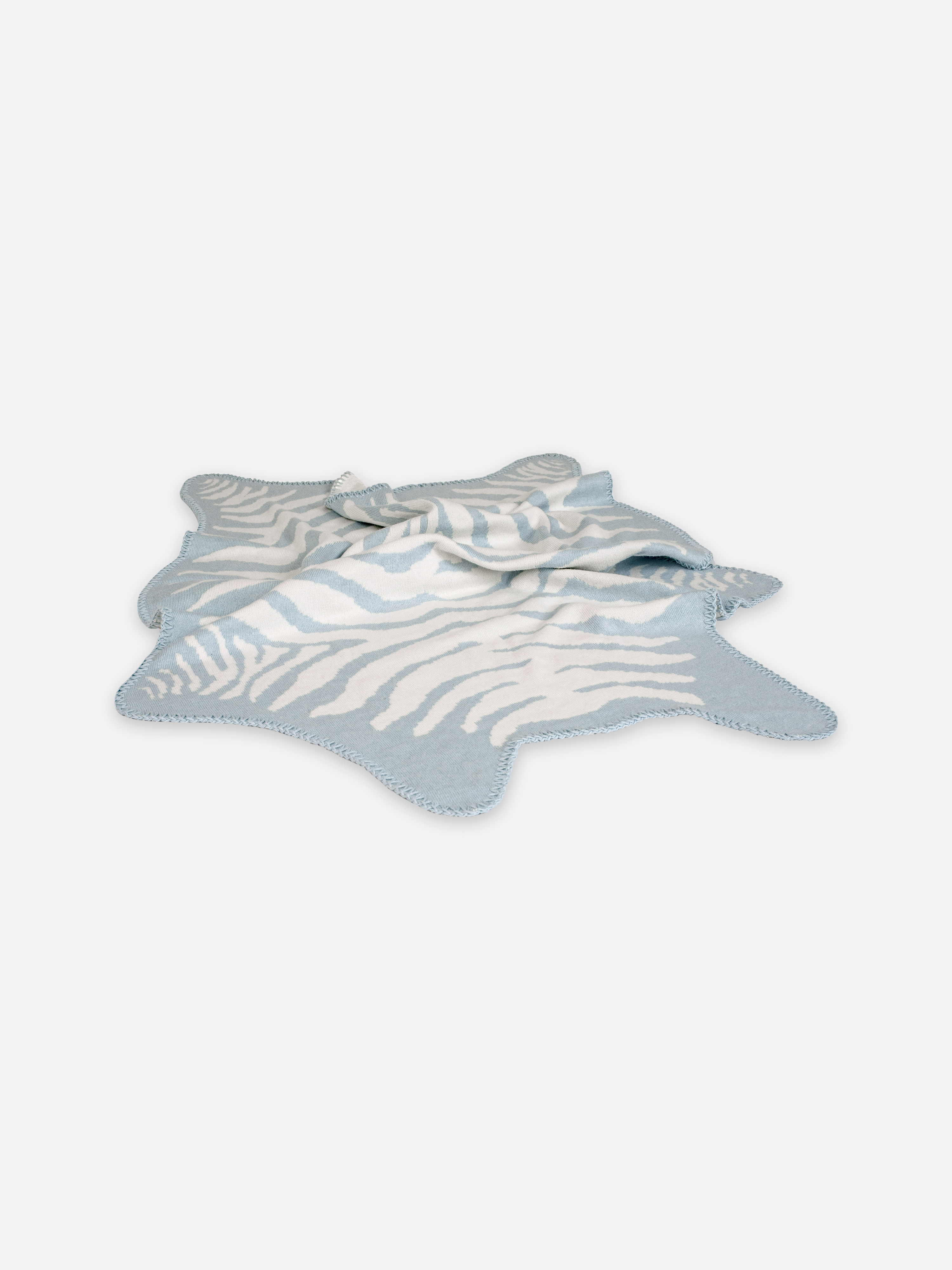 Mille Notti Zebra Baby Pläd Aqua