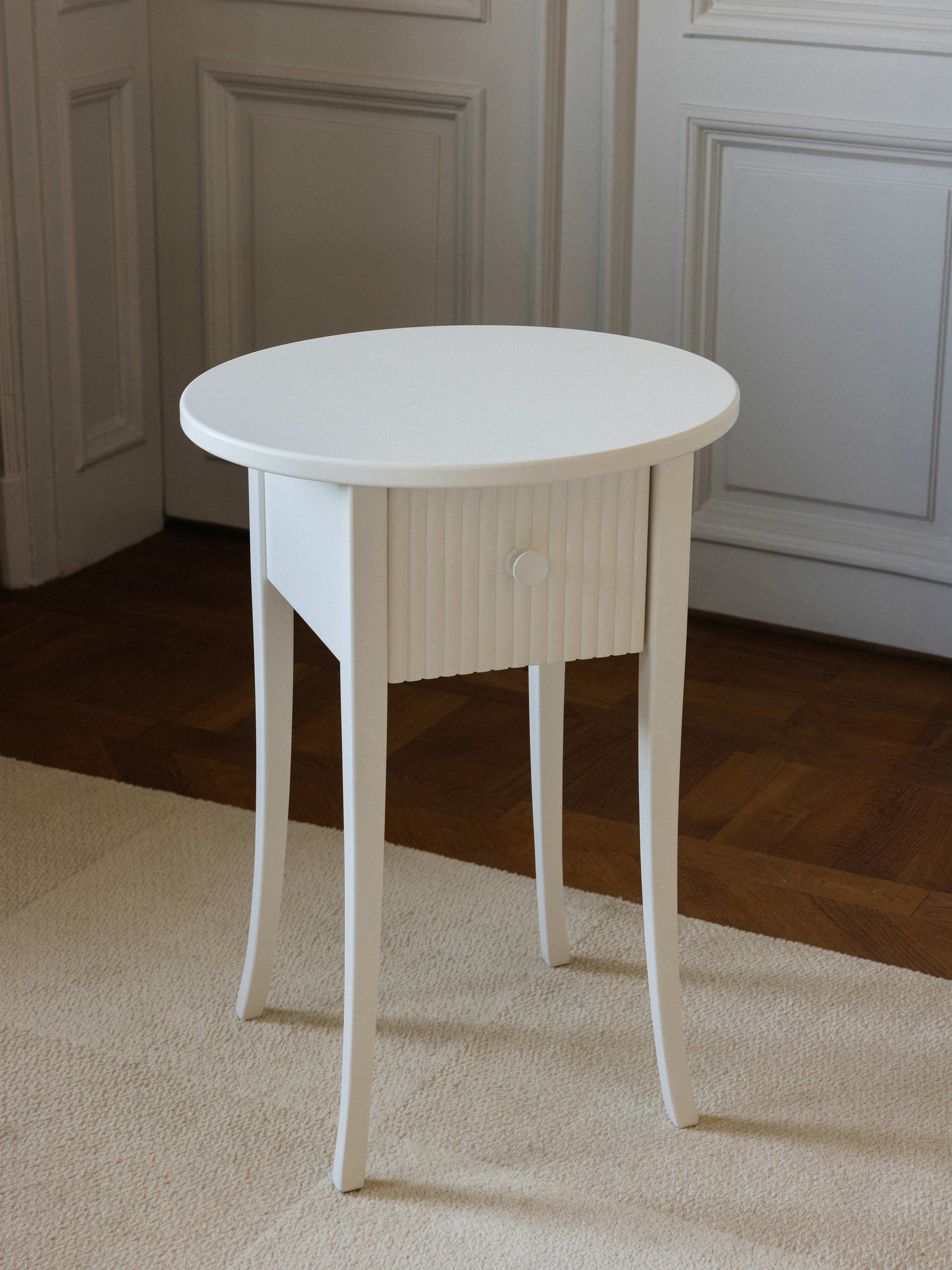 Mille Notti Carla Bedside Table Offwhite